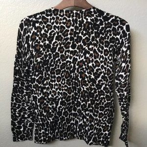 J.Crew pull over leopard sweater.